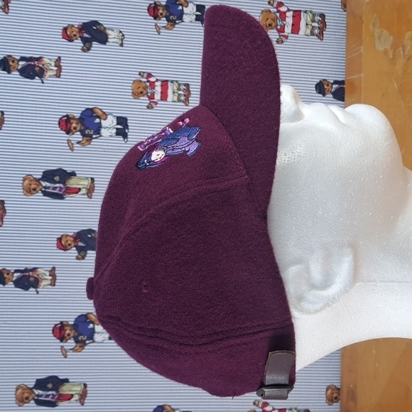 Vintage Disney's Eeyore embroidered character leather pulltab violet purple hat - Picture 4 of 8